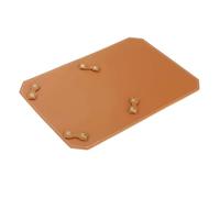 Oxxggkao Alfombrilla antideslizante para estufa, duradera, de piel, base de senderismo, para camping y picnic, hecha a mano