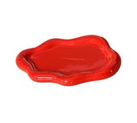 Oxxggkao Bandeja de cerámica para exhibición de joyas, segura para alimentos, acabado brillante, solución de almacenamiento plegable, perfecta para bodas, Acción de Gracias, elegante plato de