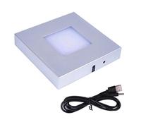 Oxxggkao Base de lámpara LED de cristal con control táctil que cambia de color múltiple con brillo ajustable para iluminación de atmósferas, lámpara que cambia de color