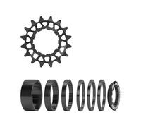 Oxxggkao Bicicletas de Sola Velocidad Kassette Cogged, 16T 18T Bicicletas de montaña Juego de conversión de Sola Velocidad con Espaciador y Anillos de Bloqueo Juego de conversión