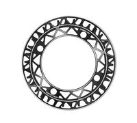 Oxxggkao Bike 104BCD - Plato protector de placa de dientes integrado 34T 36T 38T piñón aleaciones de aluminio, bielas de durabilidad mejorada, piñón integrado con placa de protección