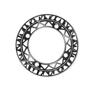 Oxxggkao Bike 104BCD - Plato protector de placa de dientes integrado 34T 36T 38T piñón aleaciones de aluminio, bielas de durabilidad mejorada, piñón integrado con placa de protección