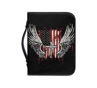 Oxxggkao Bolsa de transporte de piel sintética estampada de moda, tamaño XL, con múltiples bolsillos, para libros de la Biblia y accesorios, bolsa de escritura de gran capacidad, g