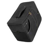 Oxxggkao Bolsa de transporte para amplificador de guitarra de viaje, estilo retro, textura de tela, partición interna, absorción de golpes, para uso al aire libre, bolsa de amplificador, Black, M