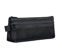 Oxxggkao Bolsa organizadora transparente para bolígrafos con compartimentos dobles, bolsas de viaje de gran capacidad para estudiantes adultos, esenciales, bolsas portátiles para bolígrafos, Black, F