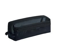 Oxxggkao Bolsa organizadora transparente para bolígrafos con compartimentos dobles, bolsas de viaje de gran capacidad para estudiantes adultos, esenciales, bolsas portátiles para bolígrafos, Black, G