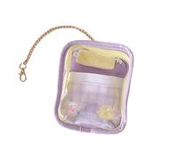 Oxxggkao Bolsa transparente de PVC con estampado de caricaturas, múltiples bolsillos, ligera, para niños, exhibición de actividades para uso diario, esencial, ligera, transparente, almacenamiento de