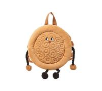 Oxxggkao Bolso cruzado de felpa inspirado en el pan con correa ajustable y múltiples compartimentos para el día a día, divertido bolso de hombro inspirado en la comida, b, One Size