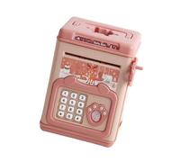 Oxxggkao Bonita hucha con huellas dactilares y contraseña, para enseñar a los niños, responsabilidad financiera, almacenamiento de efectivo