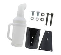 Oxxggkao Botella de arena de ABS resistente para carritos de golf, cuenta con diseño de boquilla y montaje fuerte, menos recargas, accesorios para carrito de golf con tornillos