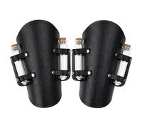Oxxggkao Brazales medievales de cuero, guanteletes de muñeca, viales de corcho, botella de poción de bruja, mago, para cosplay, Halloween, bruja, mago, botella de poción, Negro, Talla única