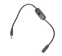 Oxxggkao Cable de alimentación tipo C hembra a 3,5 mm x 1,35 mm con cable USB tipo C hembra para cámara web, router y ventilador de cámara