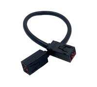 Oxxggkao Cable de alimentación trifásico resistente de 4 pines con cables de 12 AWG para configuración y caja de distribución de cadena de bloques, cable de alimentación aislado de PVC de 1.96 pies de