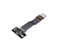 Oxxggkao Cable de extensión USB 3.2 Gen 2 tipo E de 10 Gbps, adaptador de velocidad tipo E, cable plano con agujero de tornillo, panel frontal macho a hembra
