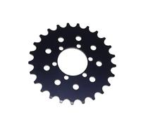 Oxxggkao Cadena de disco de freno resistente 25T 410 cadenas para motocicleta, componentes de aleación de acero, piñón de 25 dientes