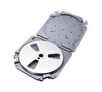 Oxxggkao Caja compacta para planificar rollos de cinta para equipos de registro de estudio, decímetro, carretes de 3 agujeros, ABS, construcción, suciedad, plan inmunológico, caja de almacenamiento de