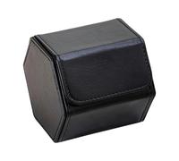 Oxxggkao Caja de almacenamiento de reloj de cuero impermeable con forma hexagonal ligera para joyas, caja de reloj europeo