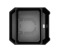 Oxxggkao Caja de almacenamiento profesional para vehículo con función ABS para reposabrazos de construcción, organizadores multifuncionales