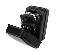 Oxxggkao Caja fuerte para montaje en pared seguro en interiores y exteriores, almacenamiento resistente a la intemperie con combinación de 4 dígitos y combo de seguridad de respaldo