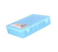 Oxxggkao Caja transparente de 42 carretes organizadores de bobinas, caja de almacenamiento para pequeños y grandes organizadores de aparejos de pesca