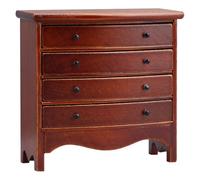 Oxxggkao Cajonera de madera a escala 1/12 con cajones deslizantes suaves para dormitorio, unidad de almacenamiento