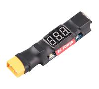 Oxxggkao Cargadores de batería portátiles con función de comprobador de voltajes, indicadores de salida USB para conectores T/60, monitor USB de batería