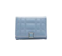 Oxxggkao Cartera corta y moderna para organizar dinero para un fácil acceso a tus tarjetas y organizador de tarjetas de efectivo, Blue, Mass Beauty