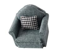 Oxxggkao Casa de juguete de felpa suave muebles sofá soporte de joyas escala 1: 12, seguro para jugar y mostrar accesorios y muebles para el hogar para niños