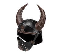 Oxxggkao Casco punk vikingo, con correas ajustables, accesorio para disfraz, recreación histórica, cosplay para adultos, casco de armadura medieval, cosplay