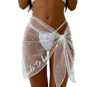 Oxxggkao Chal de novia suave y cómodo de poliéster transparente, falda de playa para actividades al aire libre y viajes, cubierta plegable frente a la bahía