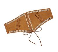 Oxxggkao Cinturón elástico ajustable para maternidad, adecuado para el trabajo o fiestas, accesorio para mujer, marrón, Talla única