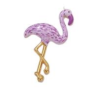 Oxxggkao Colgante multicolor de pájaro de flamenco, acero inoxidable, accesorios de joyería para hacer collares, accesorio de flamenco, One Size, como se describe, como se describe