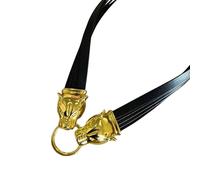 Oxxggkao Collar con dije de cabeza de panteras, cadena para el cuello, diseñado para los amantes de la moda y vanguardistas, accesorio Margay, One Size, como se describe, como se describe