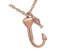 Oxxggkao Collar conmemorativo para mascotas con forma de corazón que se puede abrir, urna para honrar a difuntos y humanos