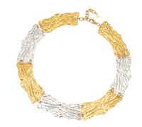 Oxxggkao Collar de acero contemporáneo con formas irregulares y longitud ajustable, ideal para creadores de tendencias, collar geométrico de gama alta, One Size, como se describe, como se describe