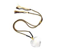 Oxxggkao Collar de amor de cristal refinado con un colgante de corazón suave, ideal como un regalo pensado, cadena de cristal blanco
