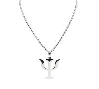 Oxxggkao Collar de diseño psicológico único, portátil y elegante para mujeres y hombres, colgante unisex de moda