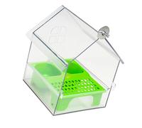 Oxxggkao Comedero colgante que no se derrama, jaula de pájaros desmontable, accesorio de alimentación, comedero colgante para jaula de pájaros