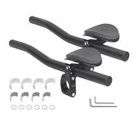 Oxxggkao Cómodo reposabrazos para ciclismo, marco de aluminio ligero con curvaturas científicas para reducción de fatiga, manillar de aleación de aluminio