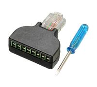 Oxxggkao Conectores de terminales RJ45 a 8 pines con contactos de metal anticorrosión para un uso prolongado, adaptador de red de velocidad rápida