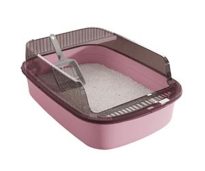 Oxxggkao Contenedor de arena para mascotas de gran capacidad con barreras altas que reduce el desorden y el olor, desmontaje rápido para un fácil lavado, caja de basura para gatos grandes