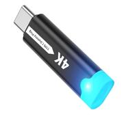 Oxxggkao Convertidor de pantalla virtual tipo C multiusos compatible con salida de video de sonido 4K 60Hz para adaptadores gráficos virtuales de computadora de escritorio y portátil