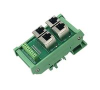 Oxxggkao Convertidores de bloque de terminales RJ45 8P8C de 4 puertos para aplicaciones de redes y centros de datos, adaptador Ethernet de velocidad rápida
