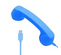 Oxxggkao Cord - Auricular retro para teléfonos tipo C, botón de llamada física, diseño de agarre ergonómico, conectores directos para conversaciones claras, auriculares tipo C