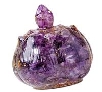 Oxxggkao Crystals - Plato de carga para exhibición de joyas, meditaciones, limpieza del espacio, contenedor decorativo de resina, recipiente de almacenamiento de cristales multiusos