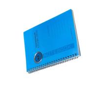 Oxxggkao Cuaderno de encuadernación de doble bobina de 5.63 x 8.15 pulgadas, impermeable, tapa blanda, 100 páginas de ancho, diario rayado para oficina, escuela, cuaderno de polipropileno