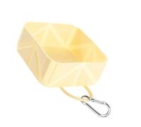Oxxggkao Cuenco de viaje plegable para cachorros para perros y gatos, a prueba de fugas, alimentador plegable al aire libre, equipo de senderismo, clip de bloqueo seguro, cuenco de viaje para mascotas