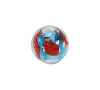 Oxxggkao Cuentas artísticas de burbujas de vidrio con motivos de vida marina, materiales de joyería, adecuados para regalos de manualidades y actividades infantiles, cuentas de burbujas de ballena