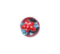 Oxxggkao Cuentas artísticas de burbujas de vidrio con motivos de vida marina, materiales de joyería, adecuados para regalos de manualidades y actividades infantiles, cuentas de burbujas de ballena