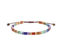 Oxxggkao Cuentas de piedra natural tejidas a mano con cristales multicolor para una energía positiva, ajuste cómodo y cristal de inspiración diaria